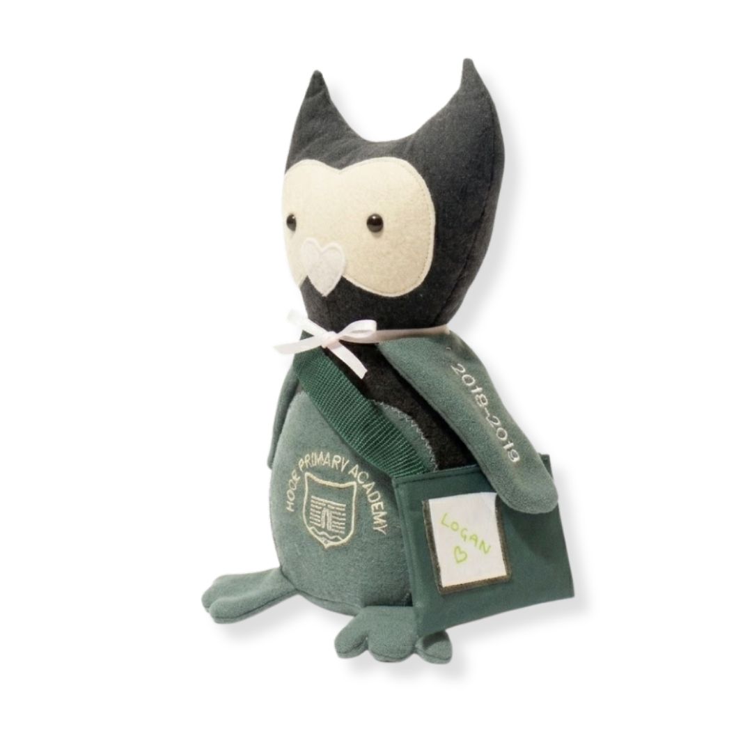 Owl Keepsake Made From School Clothes