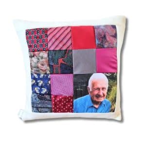 Photo Memory Cushion from loved ones clothes