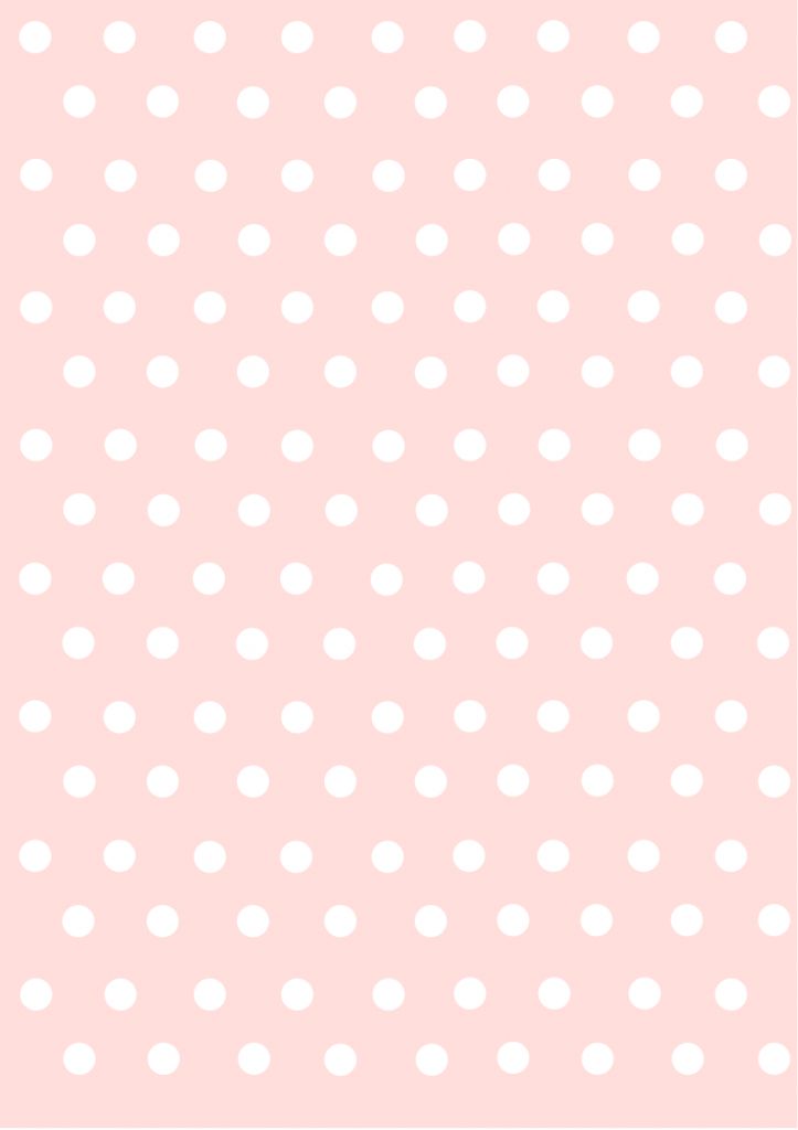 baby pink with dots