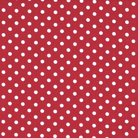 red with dots
