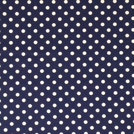 navy with dots