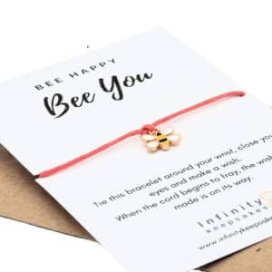 Bee Charm Wish Bracelet