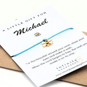 Bee wish bracelet - bee charm gift