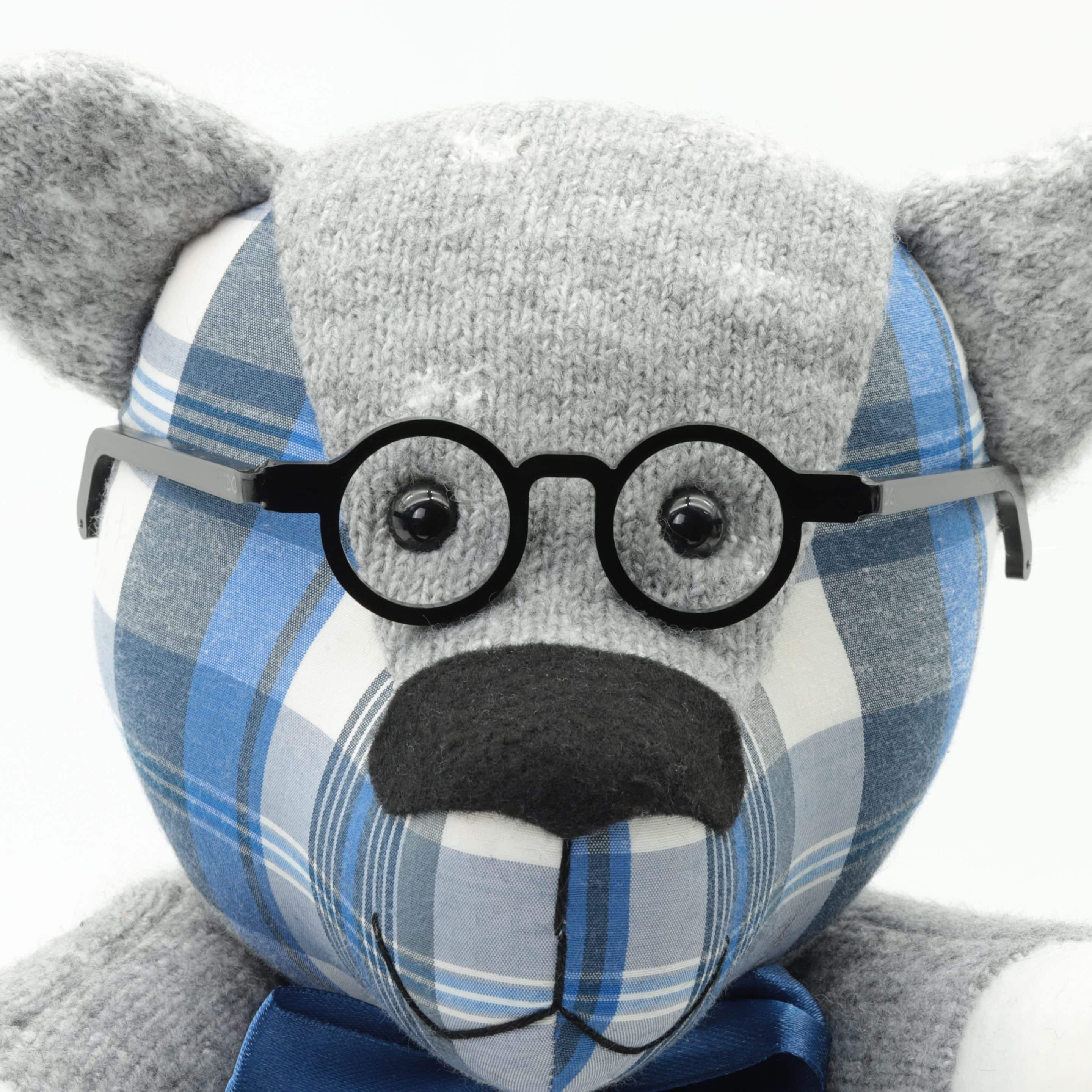 Round teddy bear glasses